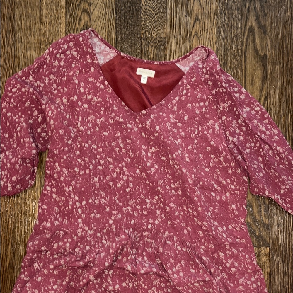 Women's Red Patterned Top